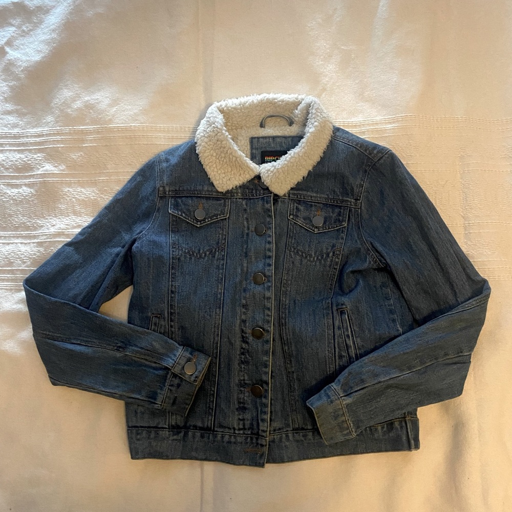 Sherpa jean jacket